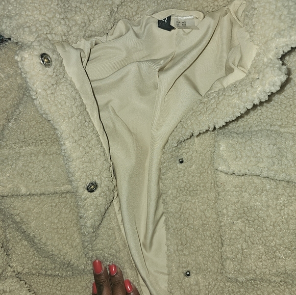 Short faux shearling jacket xxs - Picture 4 of 7
